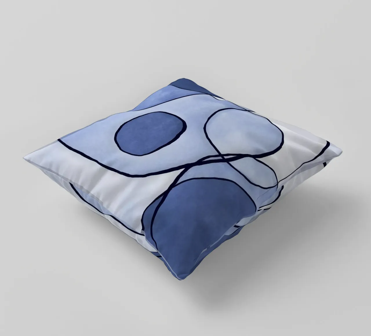 Blu astratto II cuscino da Andrea Haase Modern Home