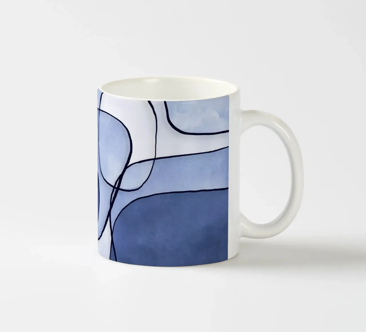 Blu astratto II tazza in ceramica da Andrea Haase Modern Home