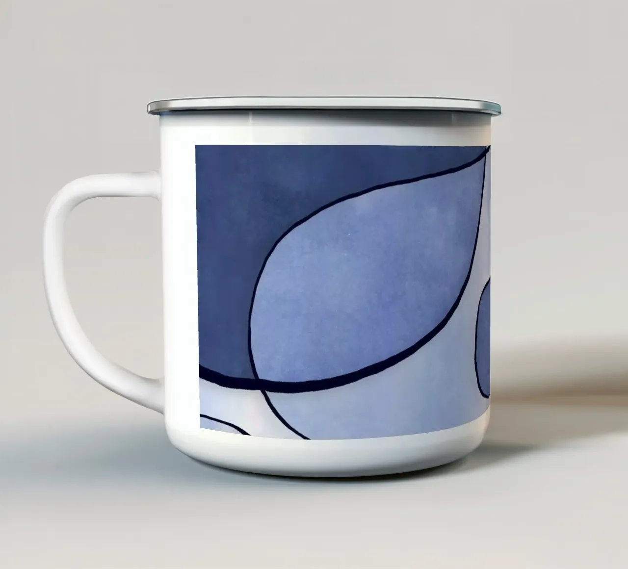 Blu astratto II tazza in smalto da Andrea Haase Modern Home