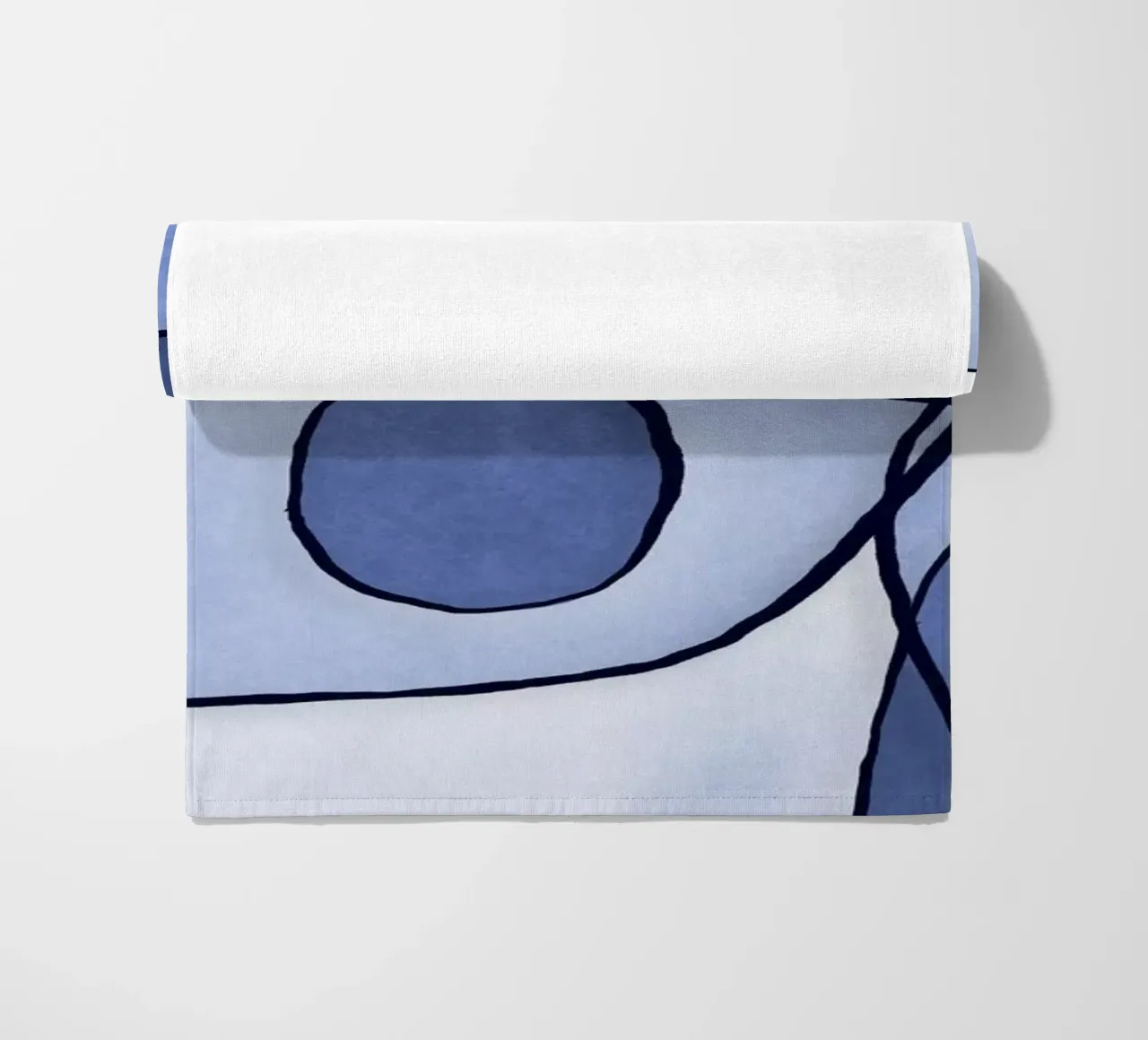 Abstract Blue II beach towel by Andrea Haase Modern Home