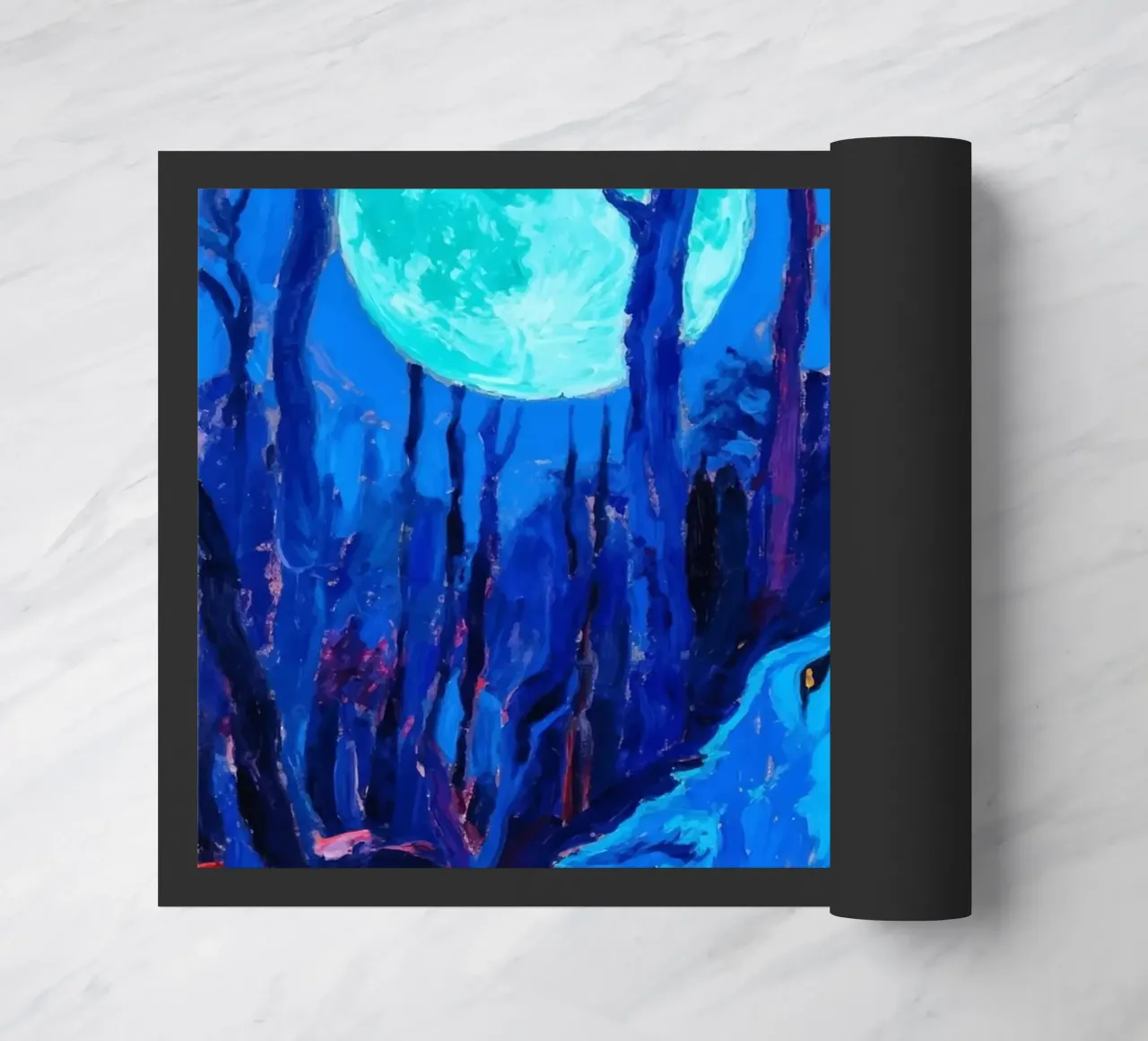 Howling Wolf doormat by Slash Shop