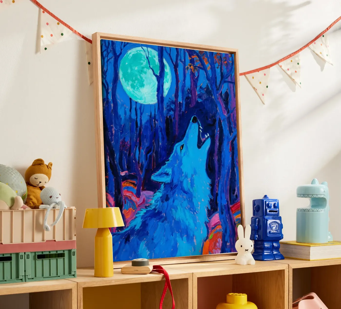 Howling Wolf canvas by Slash Shop