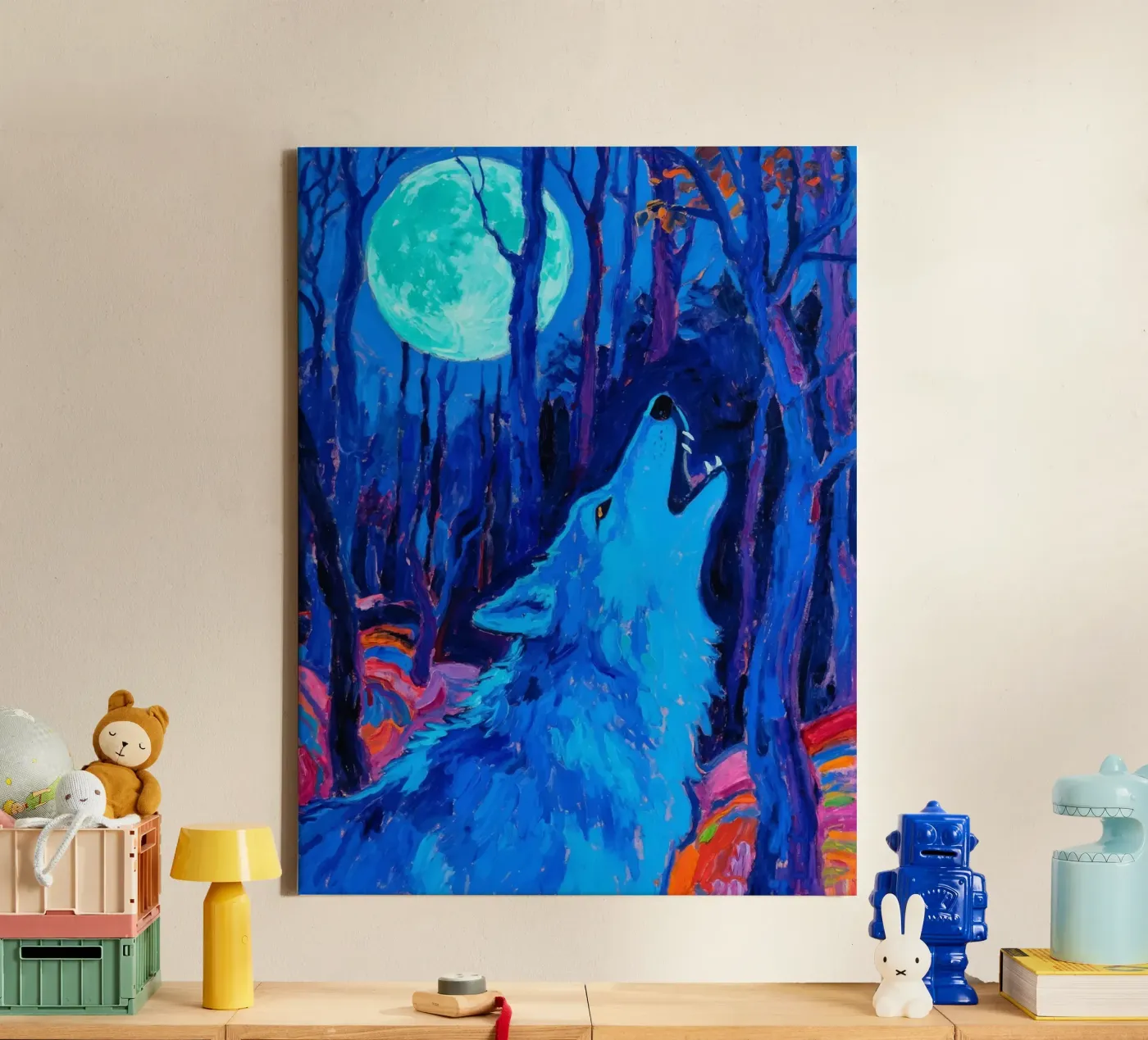 Howling Wolf canvas by Slash Shop