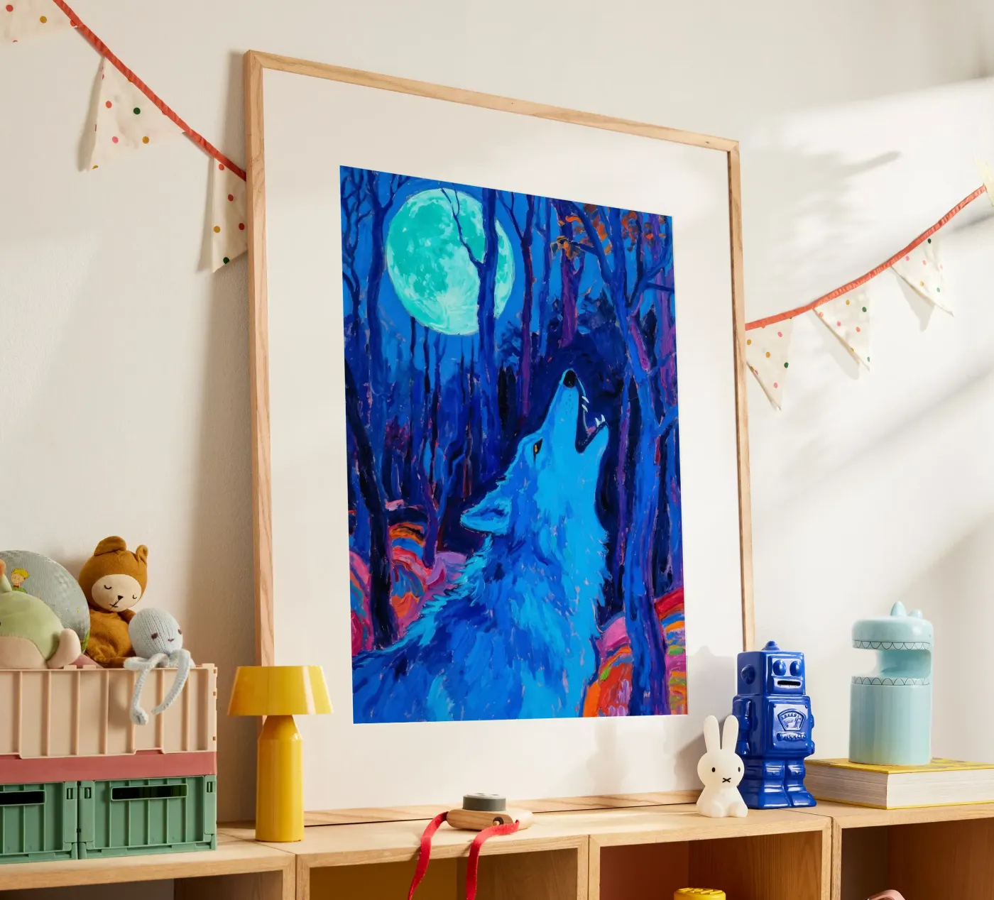 Heulender Wolf Poster von Slash Shop