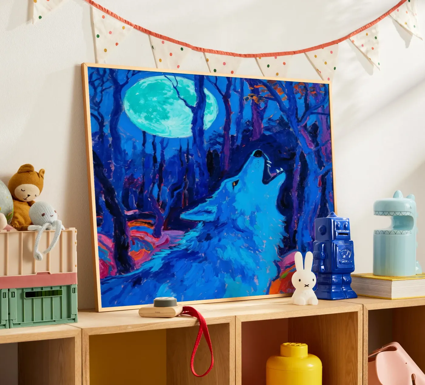 Heulender Wolf Poster von Slash Shop