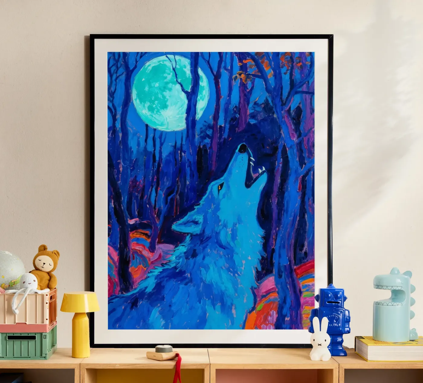 Heulender Wolf Poster von Slash Shop