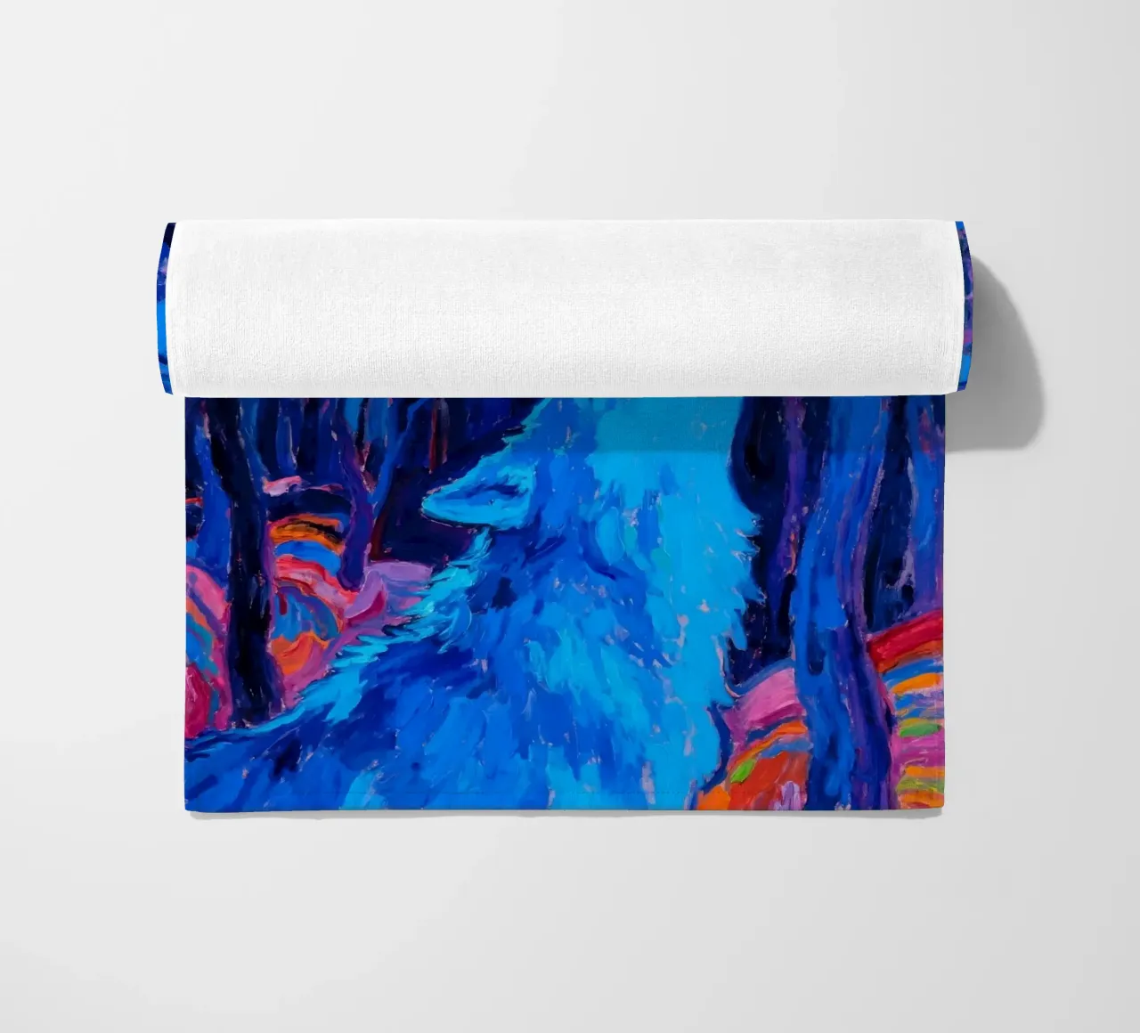 Lupo urlante telo mare da Slash Shop