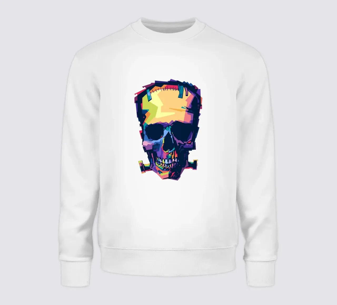 Teschio di Frankenstein Pop Art felpa da Alkahfsmart