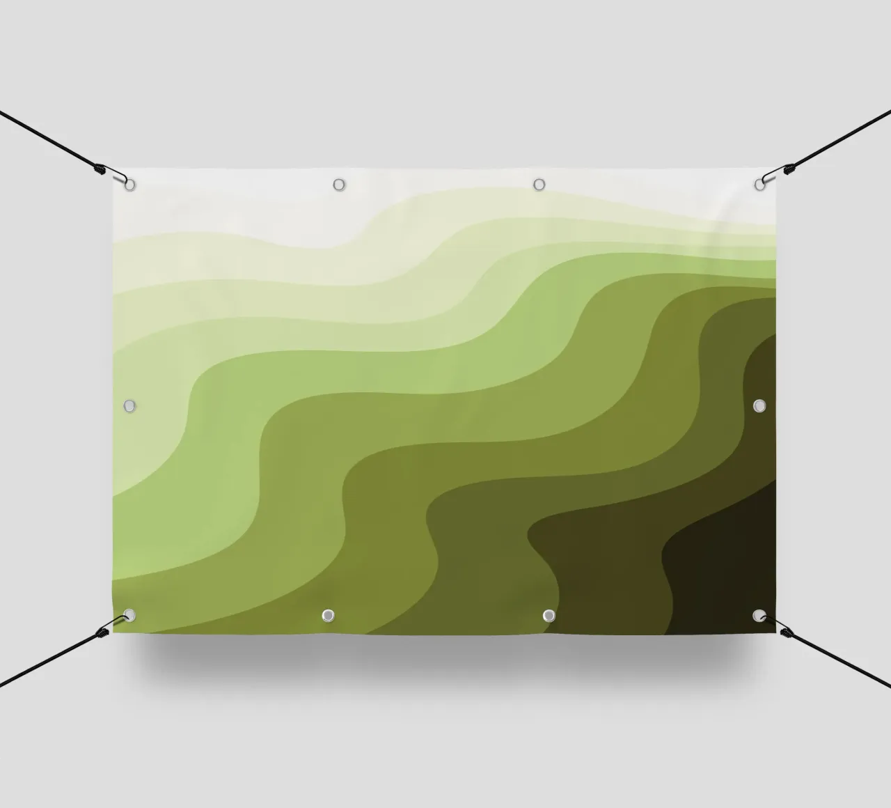 Gradiente Verde Natura telo in pvc da Studio Fun Boy