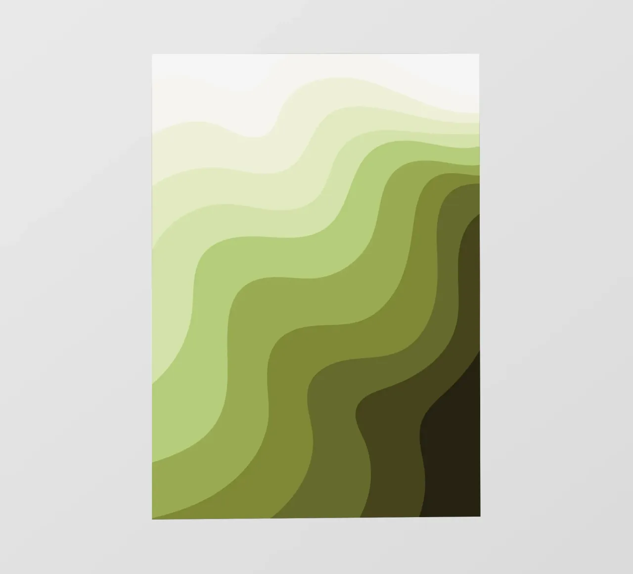 Gradiente Verde Natura telo in pvc da Studio Fun Boy