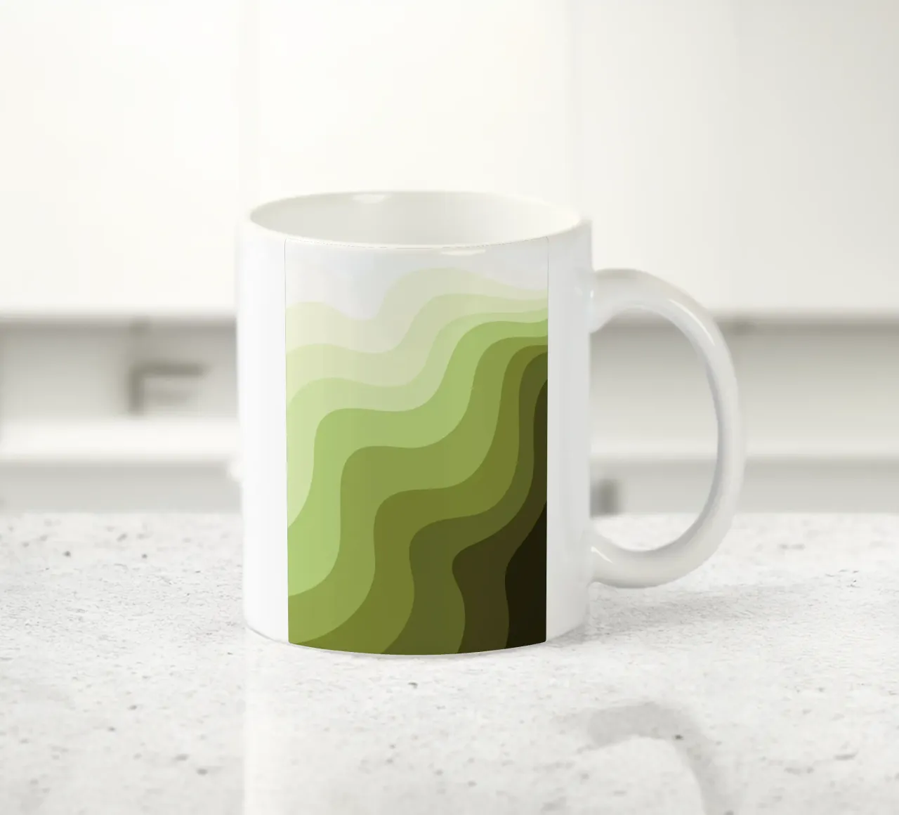 Gradiente Verde Natura tazza in ceramica da Studio Fun Boy