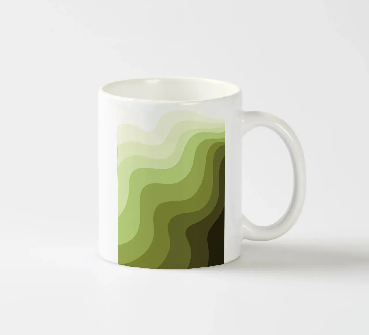 Gradiente Verde Natura tazza in ceramica da Studio Fun Boy