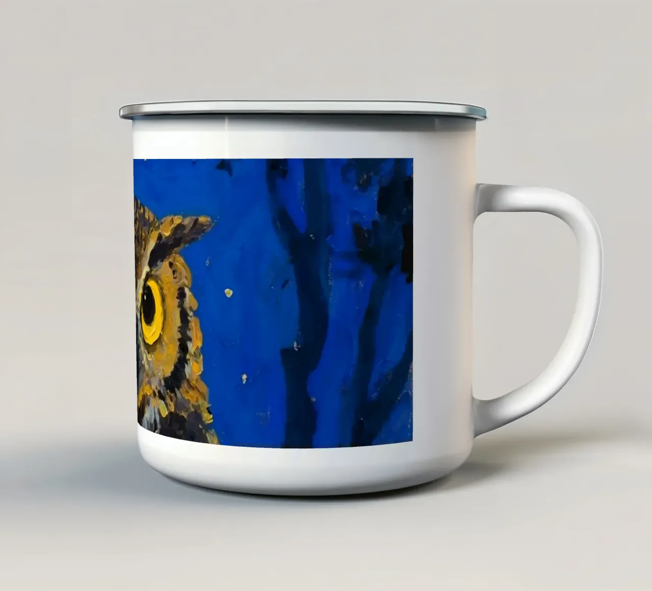 Gufo di notte tazza in smalto da Slash Shop