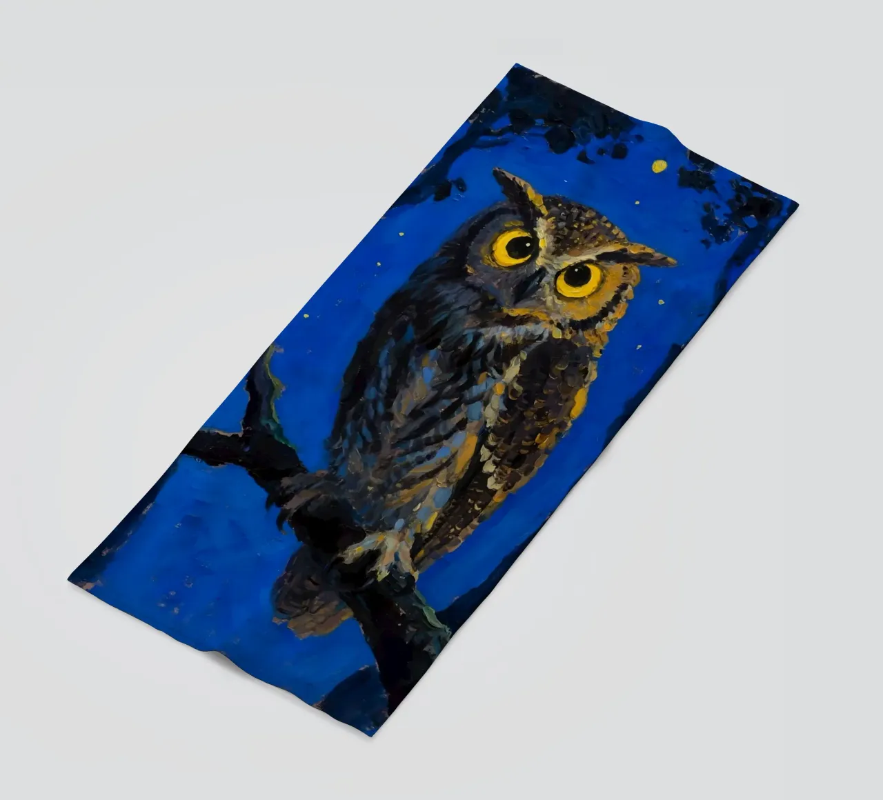 Gufo di notte telo mare da Slash Shop