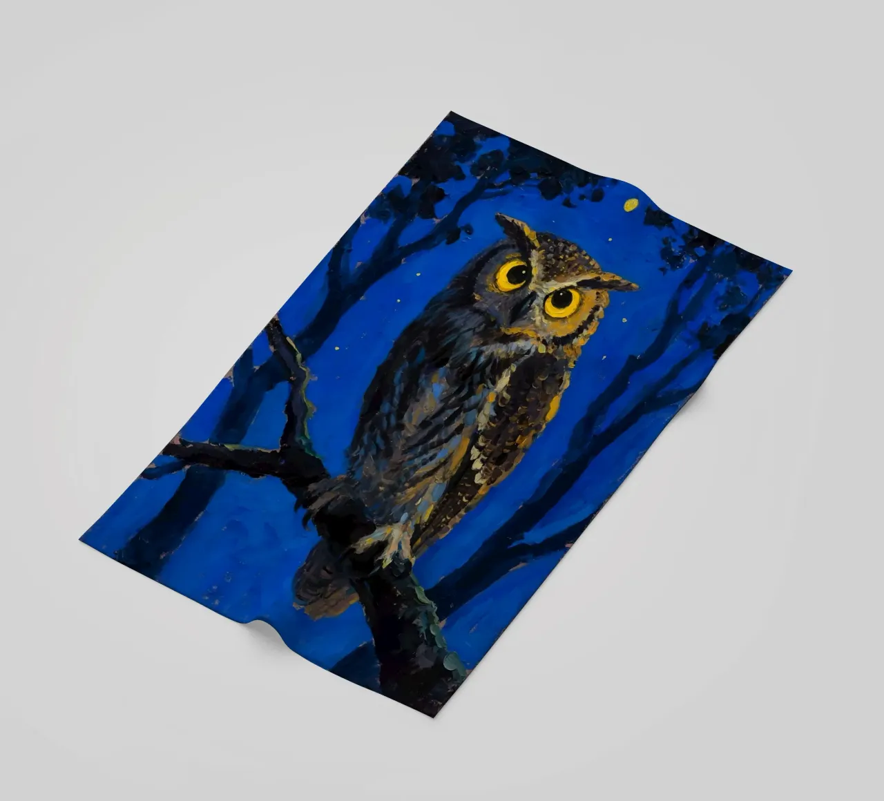 Gufo di notte telo mare da Slash Shop