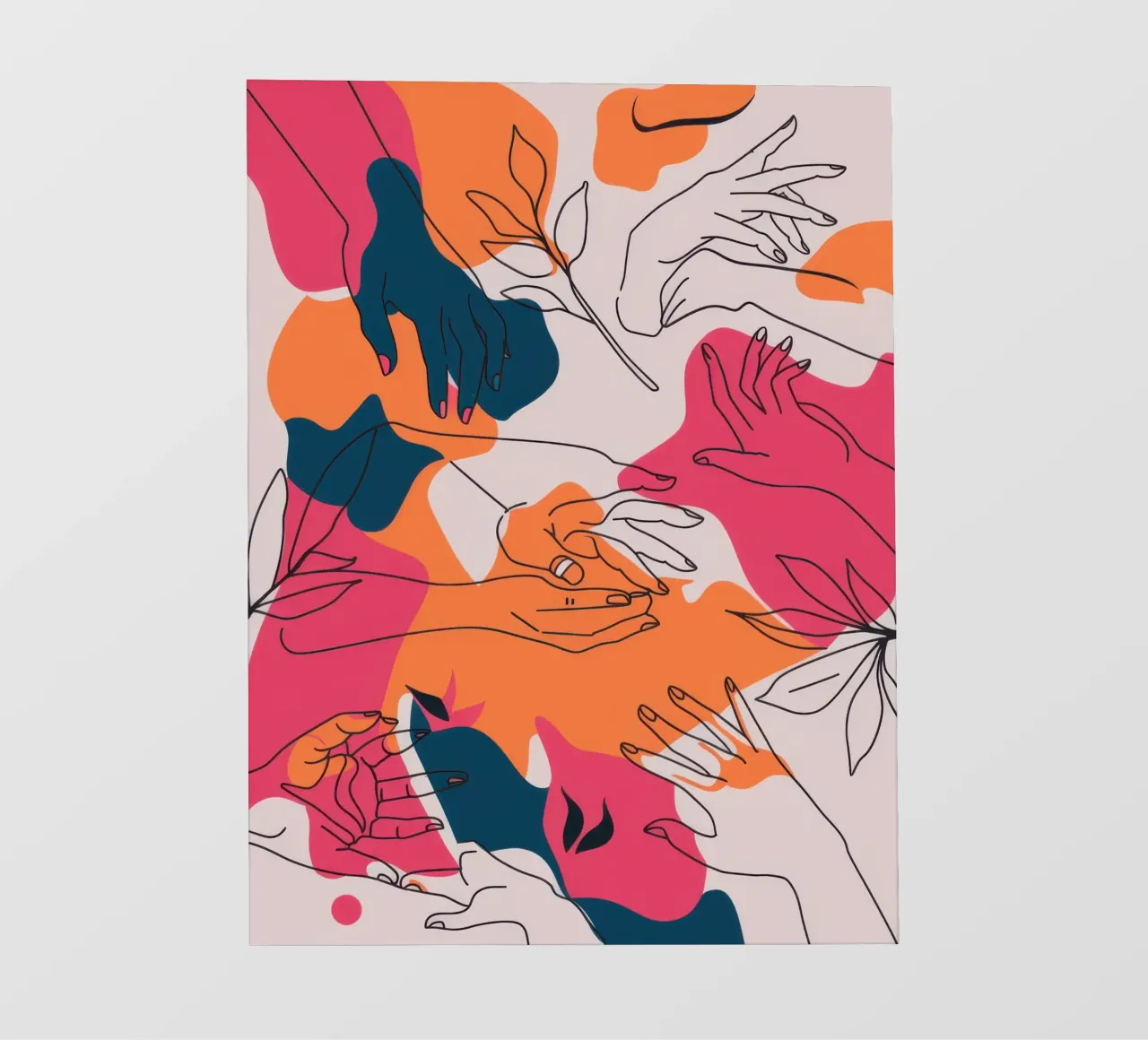 Tocco floreale astratto telo in pvc da Sun Riser