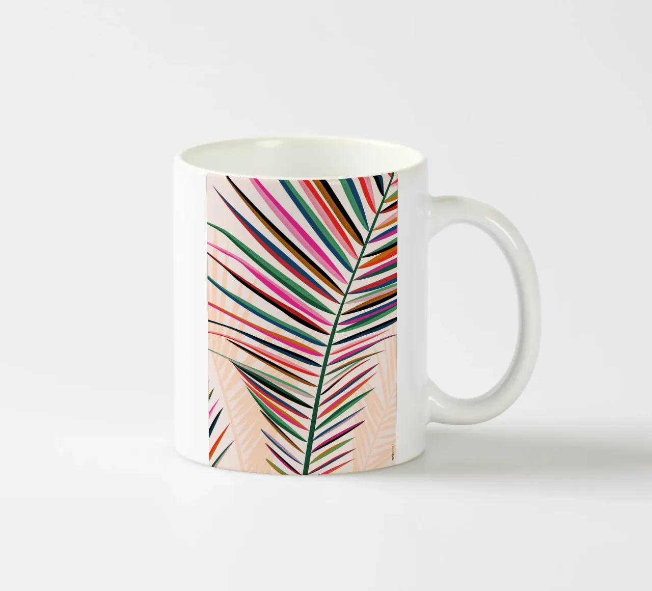 Floral Brazil 04 ceramic mug by Rafa Gomes