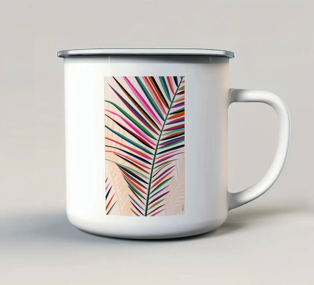Floreale Brasile 04 tazza in smalto da Rafa Gomes