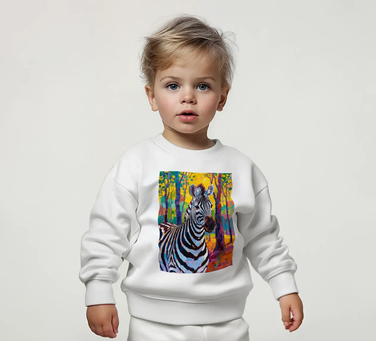 zebra nella foresta felpa neonato da Slash Shop