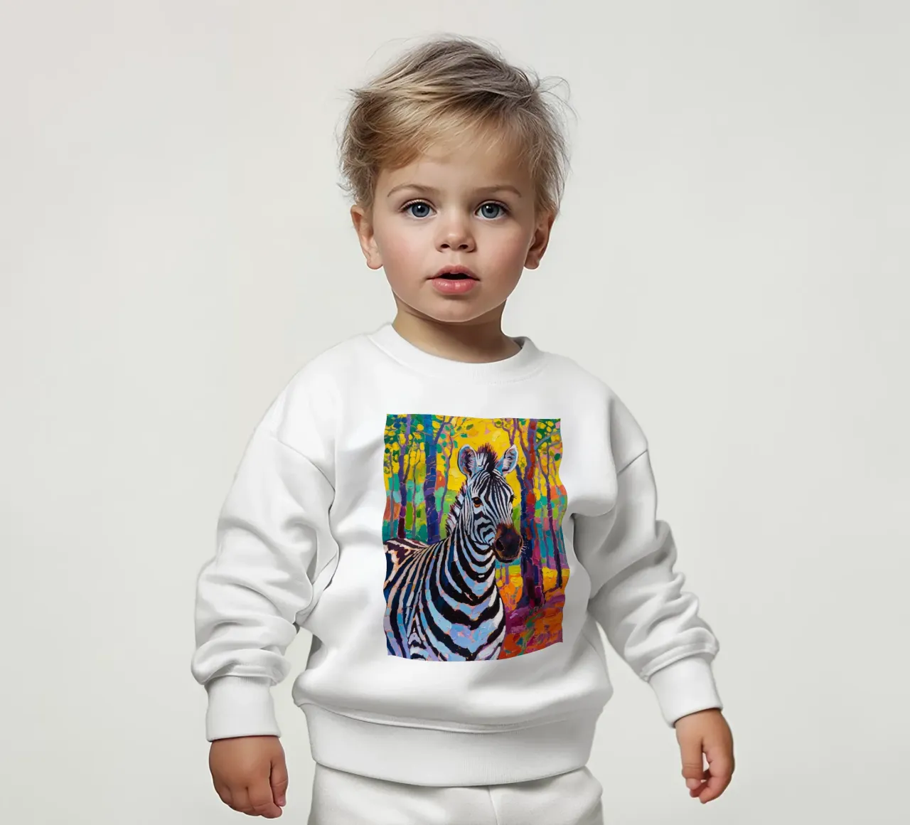 zebra nella foresta felpa neonato da Slash Shop