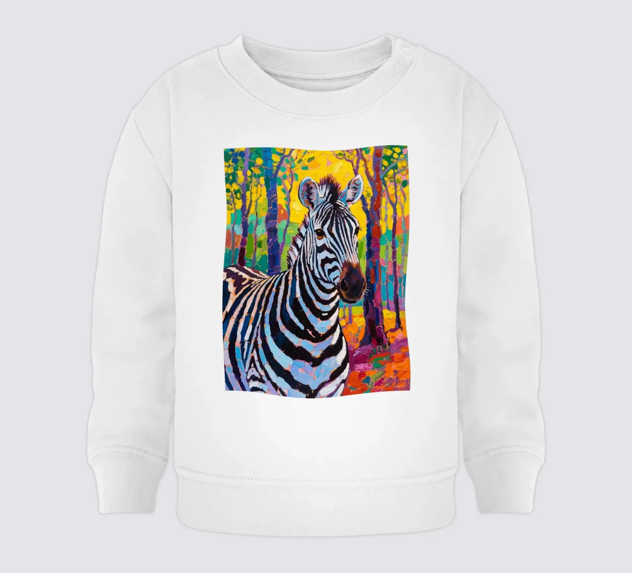 zebra nella foresta felpa neonato da Slash Shop