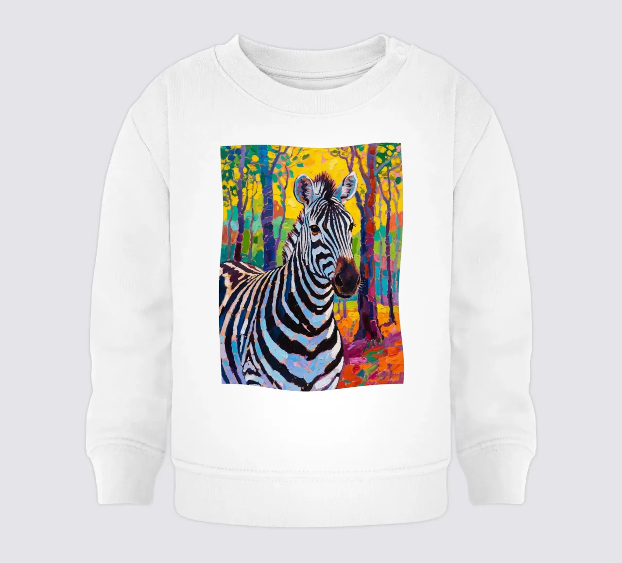 zebra nella foresta felpa neonato da Slash Shop