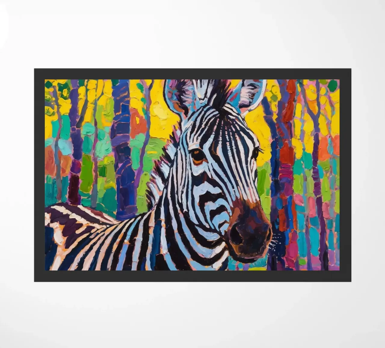 zebra nella foresta zerbino da Slash Shop