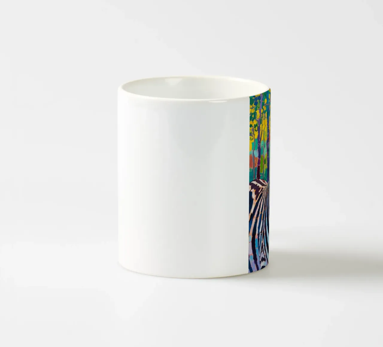 zebra nella foresta tazza in ceramica da Slash Shop
