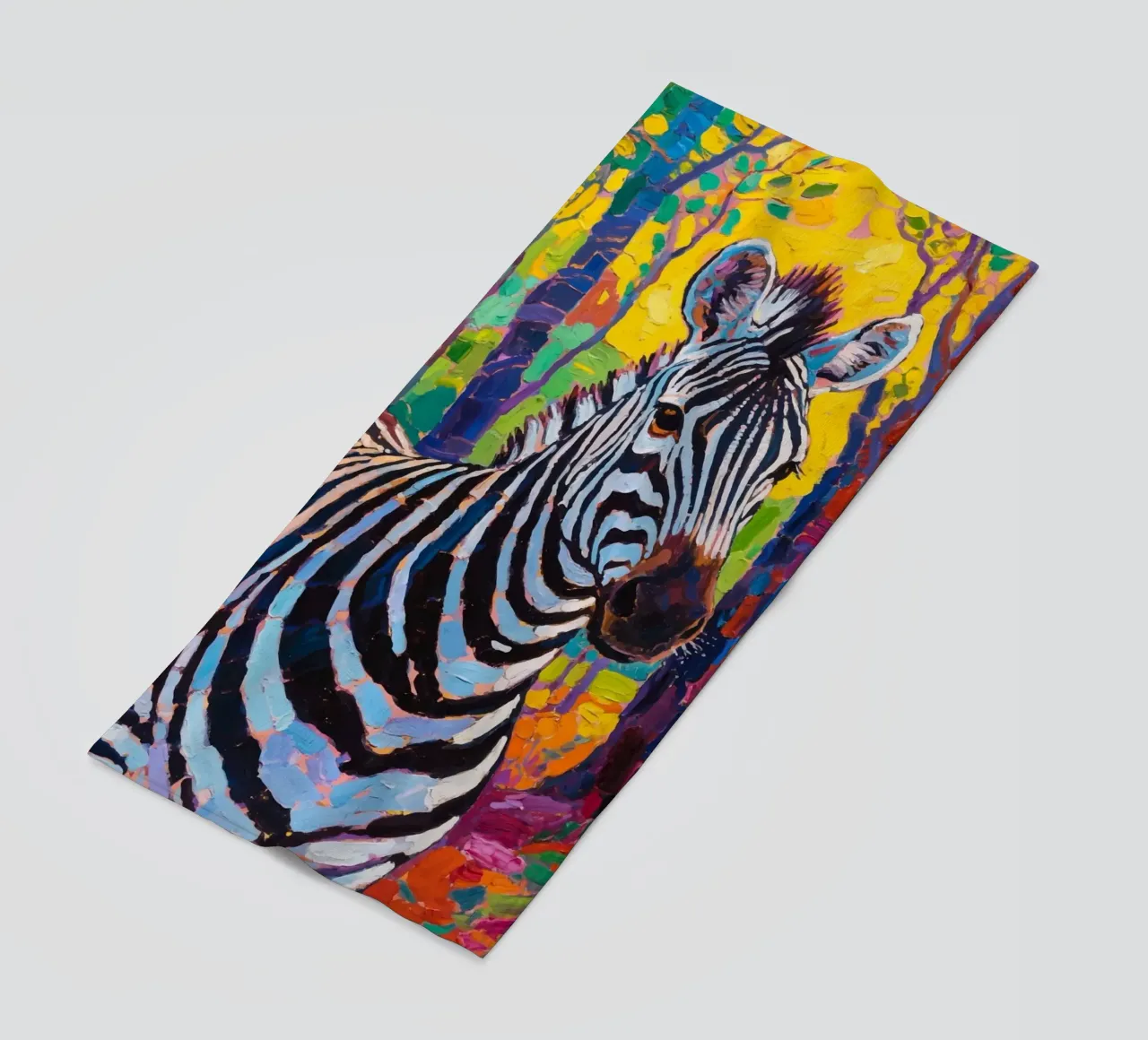 zebra nella foresta telo mare da Slash Shop