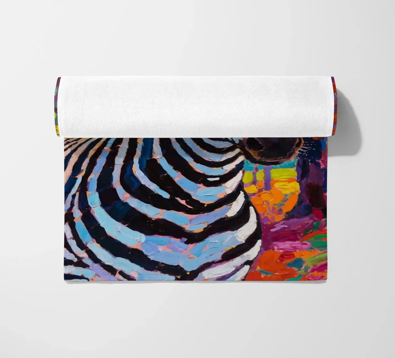 zebra nella foresta telo mare da Slash Shop