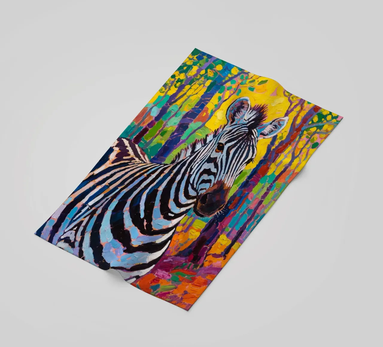 zebra nella foresta telo mare da Slash Shop