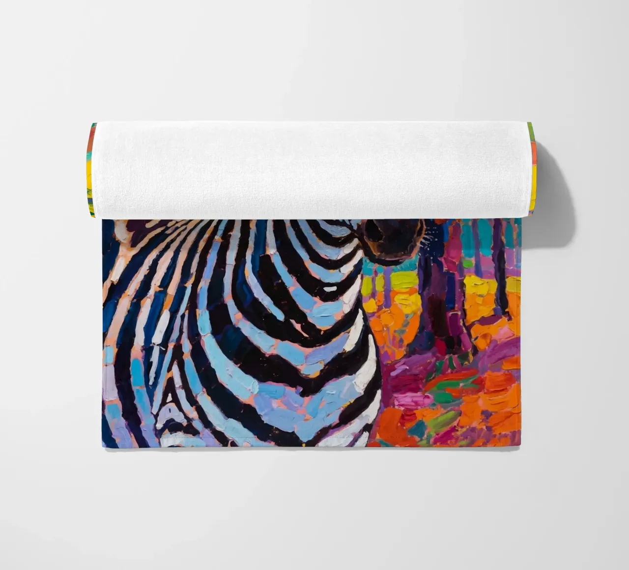 zebra nella foresta telo mare da Slash Shop