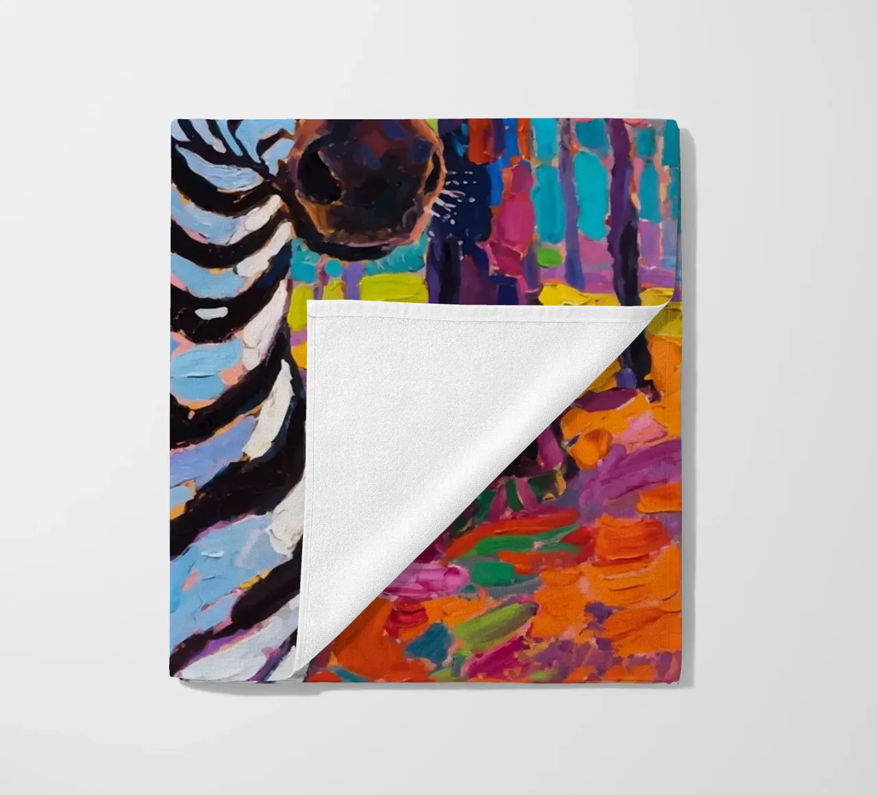 zebra nella foresta telo mare da Slash Shop