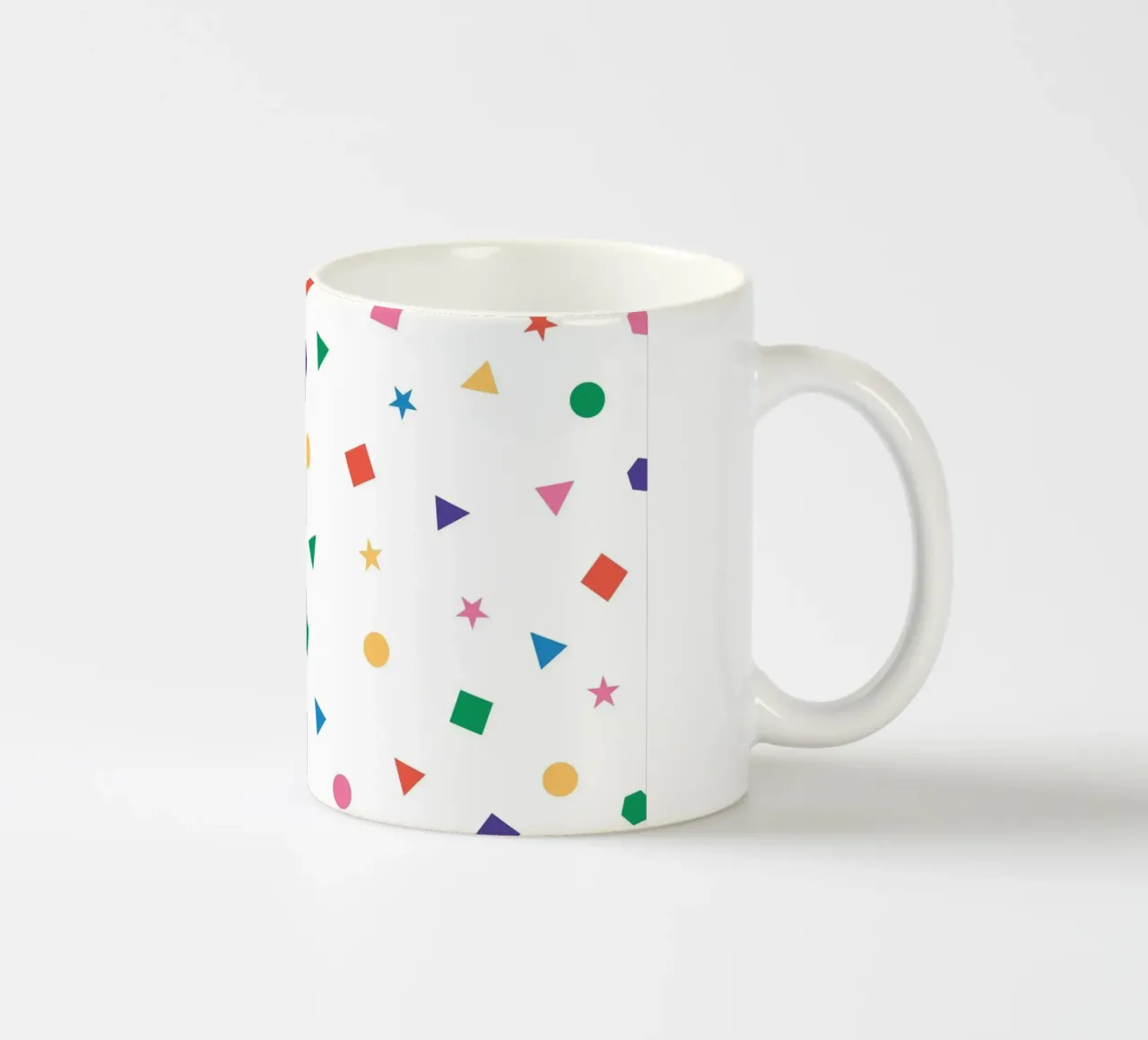 Forma geometrica colorata tazza in ceramica da Studio Fun Boy