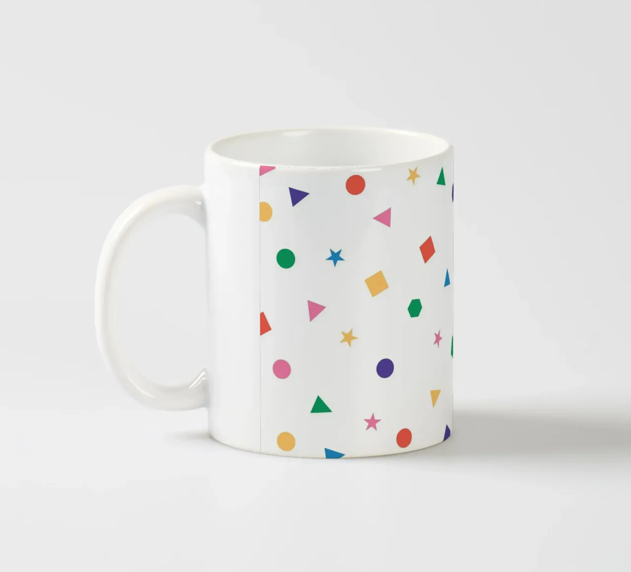 Forma geometrica colorata tazza in ceramica da Studio Fun Boy