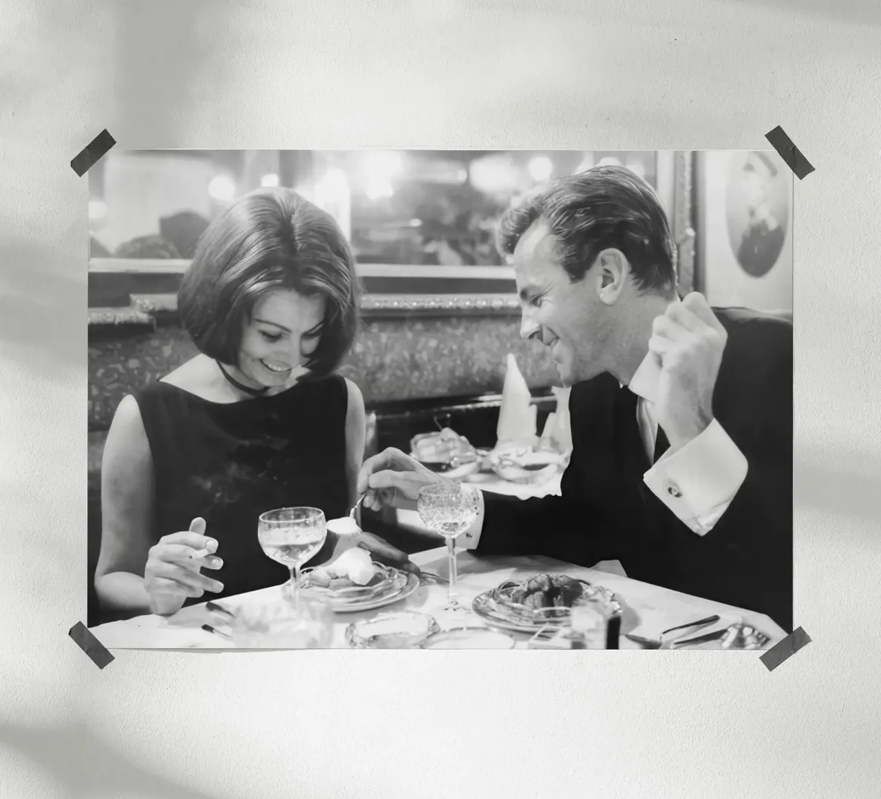 sophia loren e maximilian schell a cena carta hahnemühle da blacsteel