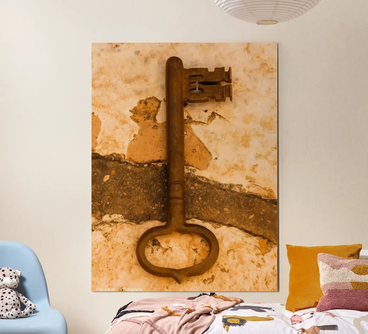 vecchia chiave arrugginita poster da PASMING