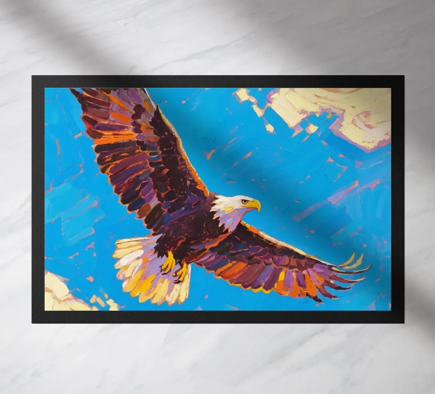 Eagle flying doormat by Slash Shop
