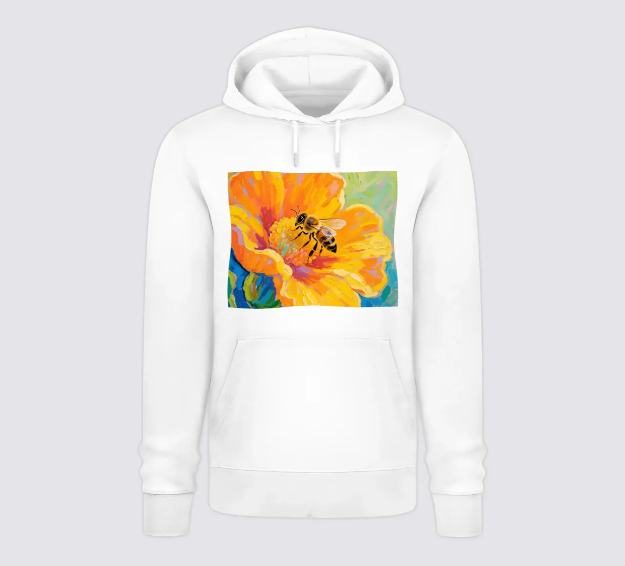 api appollaiate sui fiori felpa con cappuccio da Slash Shop