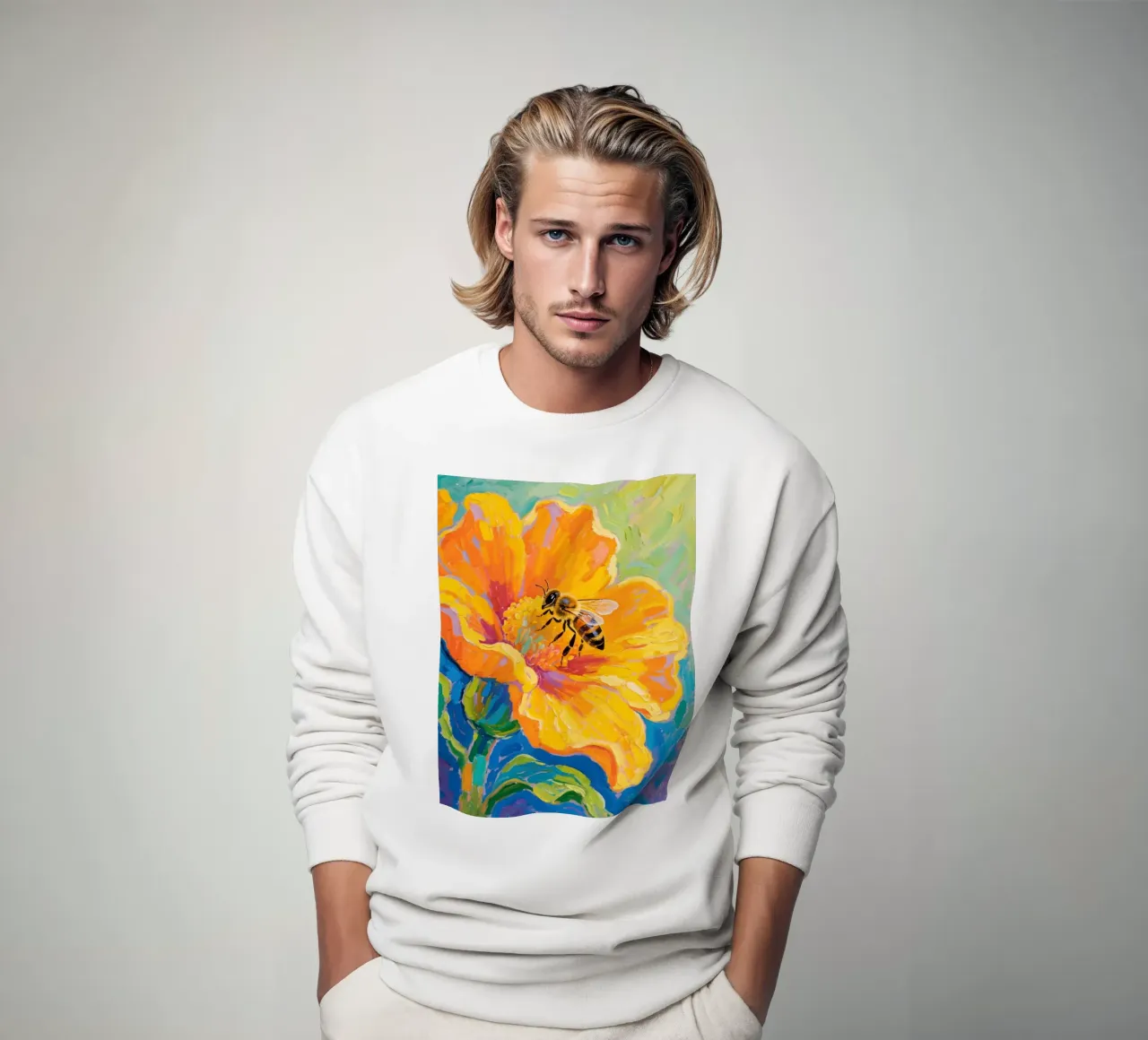 api appollaiate sui fiori felpa da Slash Shop