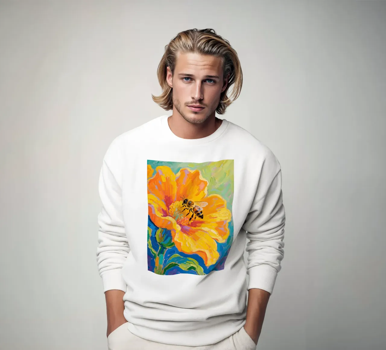 api appollaiate sui fiori felpa da Slash Shop