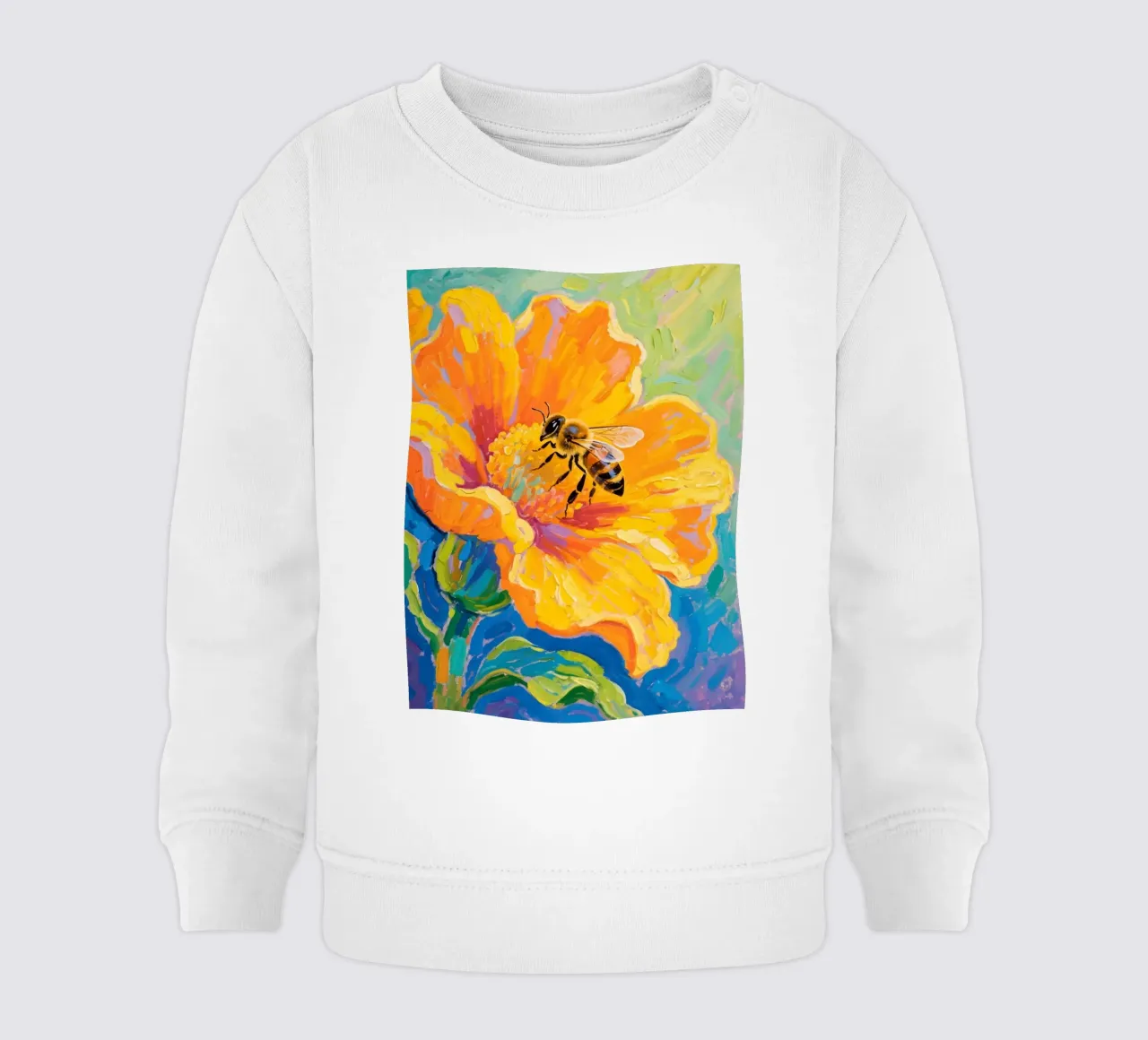 api appollaiate sui fiori felpa neonato da Slash Shop