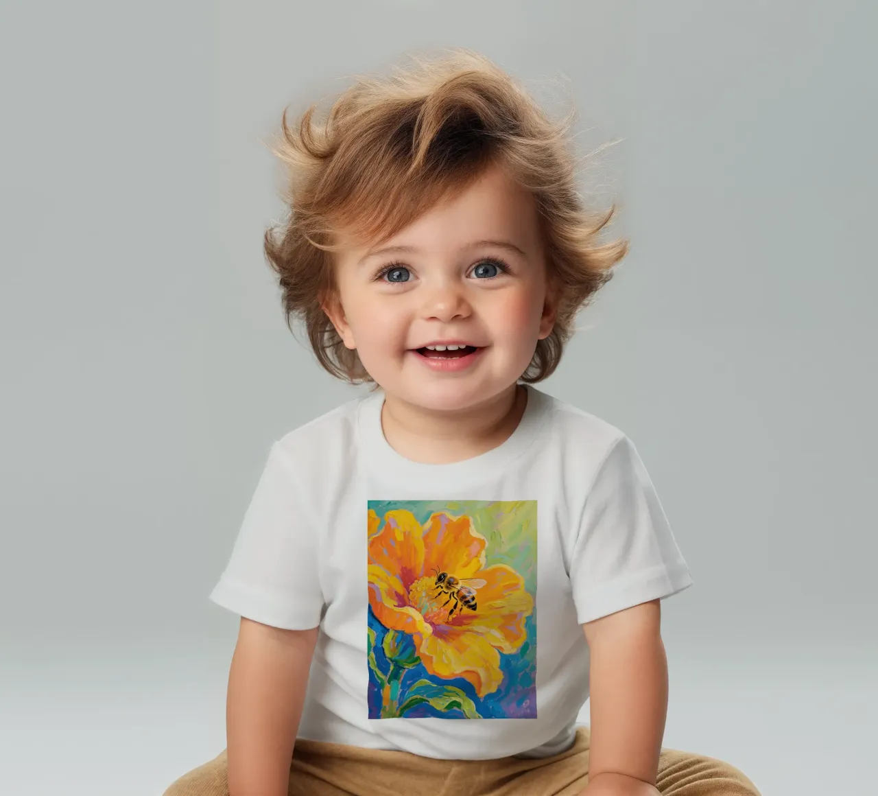 api appollaiate sui fiori maglietta neonato da Slash Shop