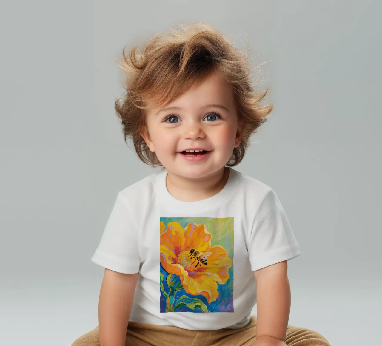 api appollaiate sui fiori maglietta neonato da Slash Shop