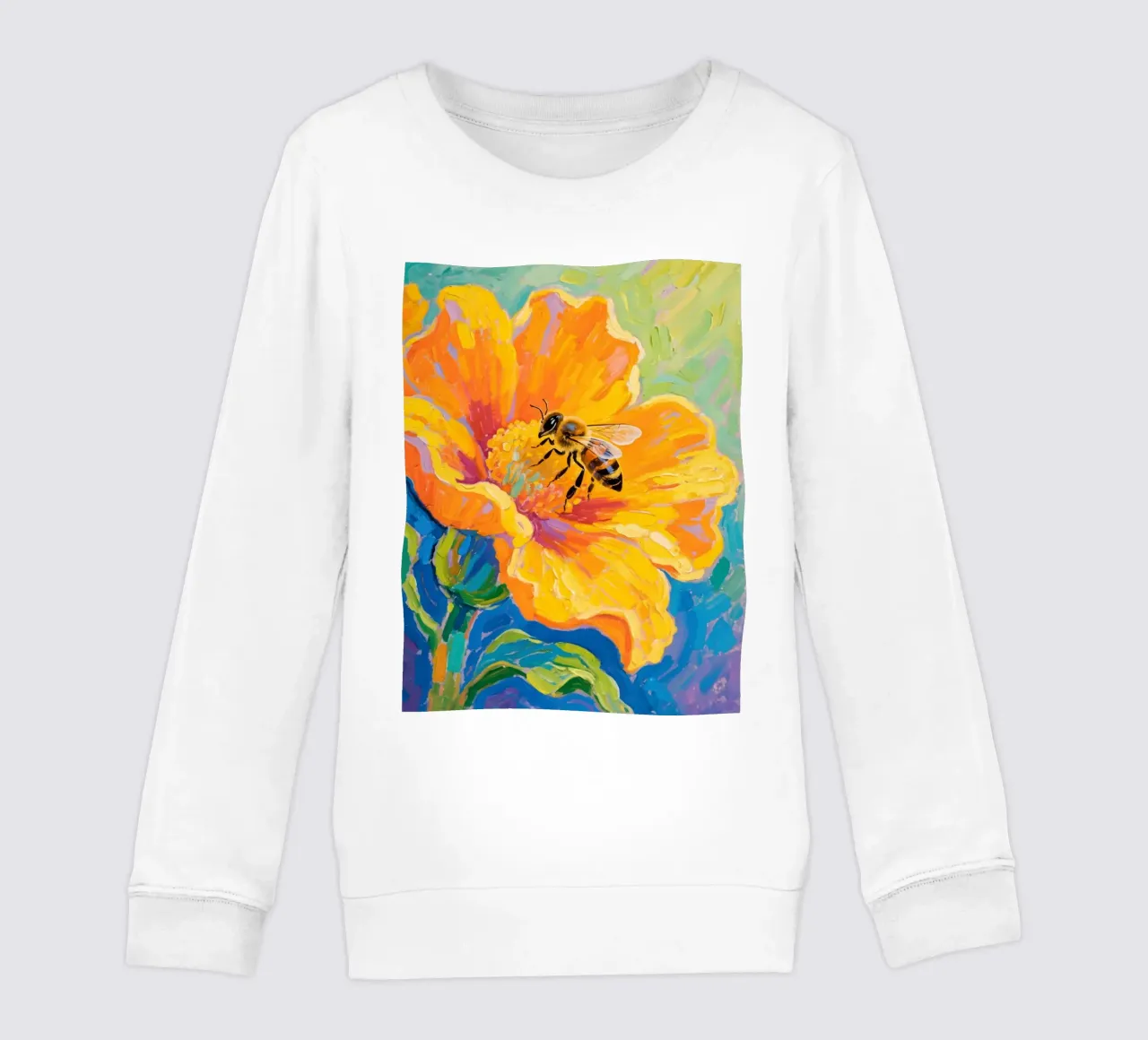 api appollaiate sui fiori felpa bambino da Slash Shop