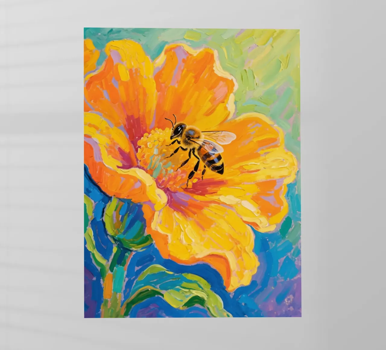 api appollaiate sui fiori pellicola backlit da Slash Shop