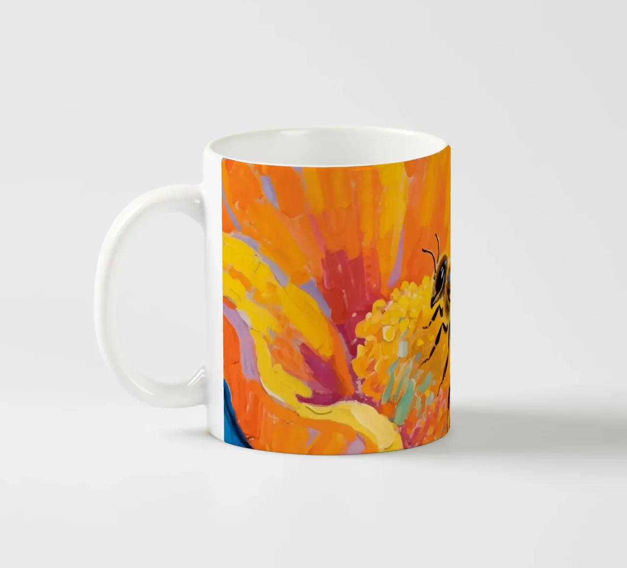 api appollaiate sui fiori tazza in ceramica da Slash Shop