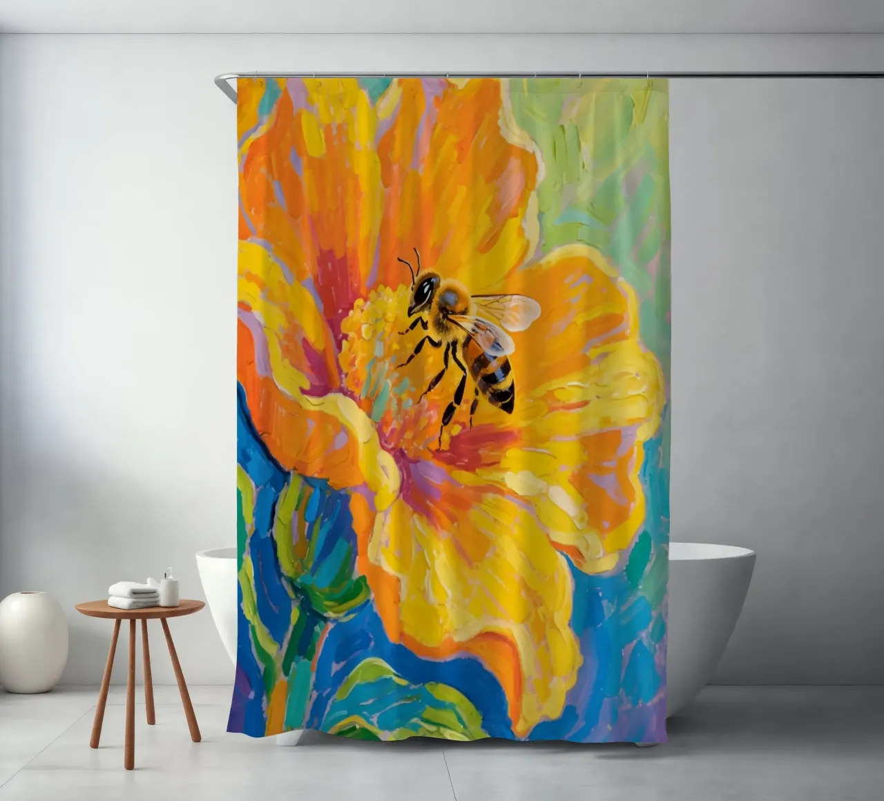 api appollaiate sui fiori tenda da doccia da Slash Shop