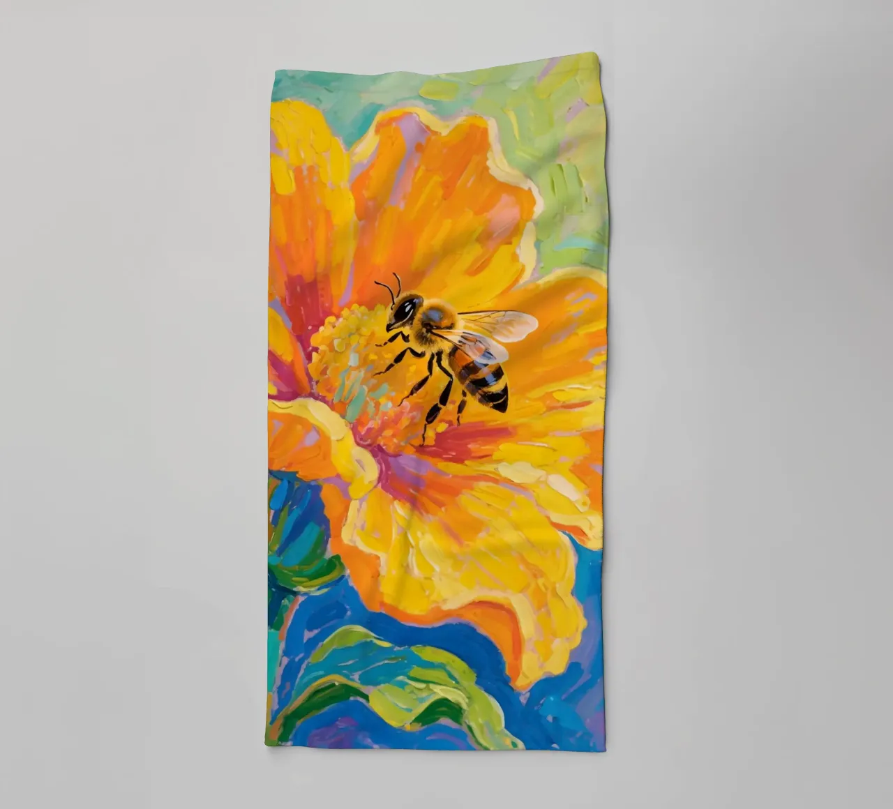 api appollaiate sui fiori asciugamano da bagno da Slash Shop