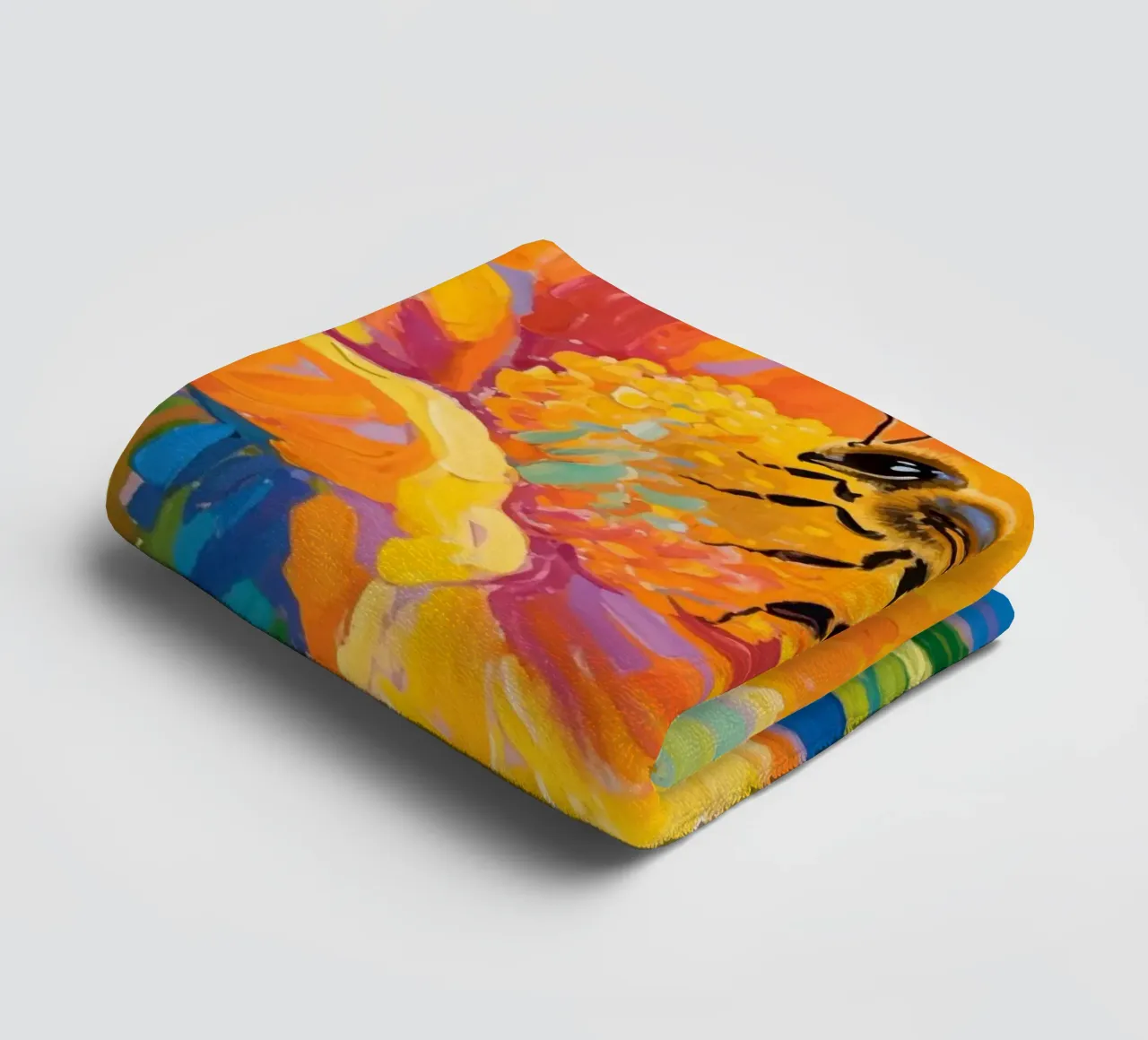 api appollaiate sui fiori asciugamano da bagno da Slash Shop